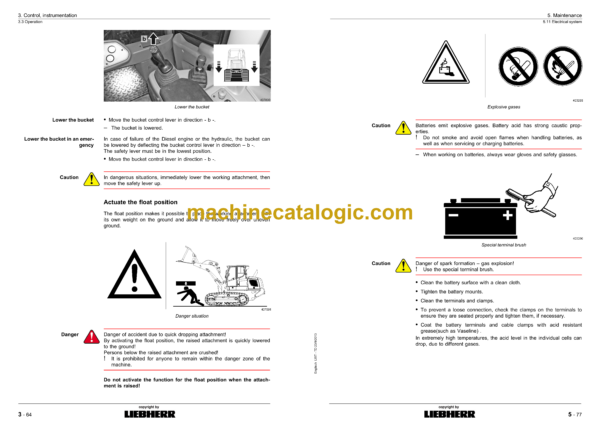 Liebherr LR 624 Litronic Type No.997 Crawler Loader Operating Manual (From SN 12474) - Image 4