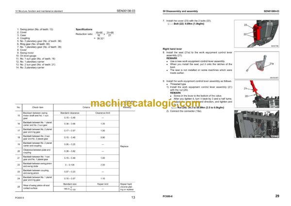 Komatsu PC600-8, PC600LC-8 Hydraulic Excavator Shop Manual (SEN00128-26) - Image 4
