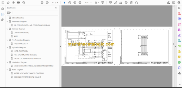 Atlas Copco Scooptram ST7 Battery Diagrams and Drawings Manual - Image 2