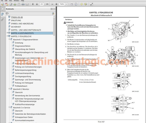ZW150-5B Radlader – Technisches Handbuch