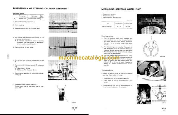 Komatsu WD600-1 Wheel Dozer Shop Manual (SEBM041E0104) - Image 3