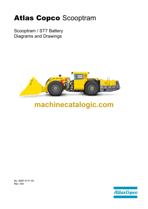 Atlas Copco Scooptram ST7 Battery Diagrams and Drawings Manual