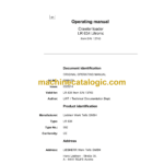 Liebherr LR 634 Litronic Crawler Loader Operating Manual (From SN 13743)