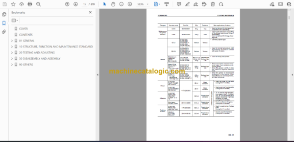 Komatsu BZ210-1 Mobile Soil Recycler Shop Manual (SEBM031101) - Image 2