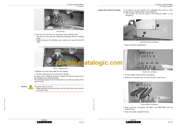 Liebherr LR 634 Litronic Crawler Loader Operating Manual (From SN 13743) - Image 3
