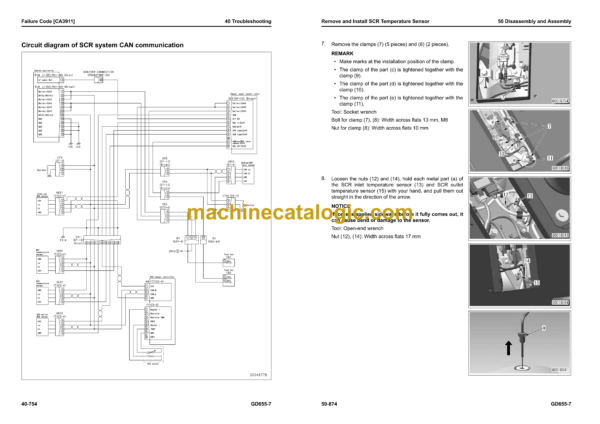 Komatsu GD655-7 Dump Truck Shop Manual (SEN06961-03) - Image 3
