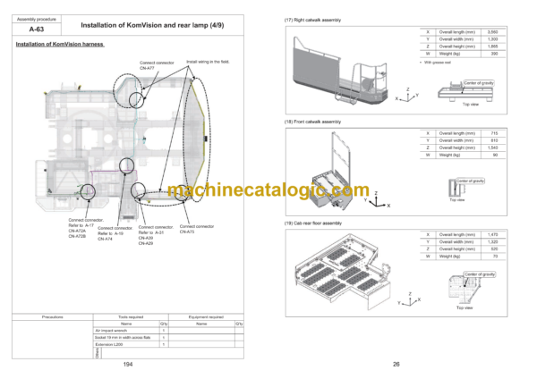 Komatsu PC2000-11, PC2000-11E0 Hydraulic Excavator Field Assembly Manual (GEN00273-01) - Image 4