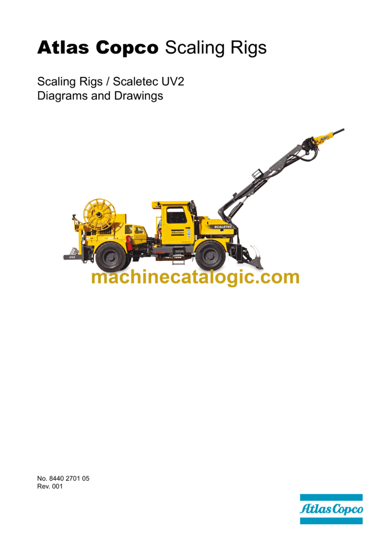 Atlas Copco Scaling Rigs Scaletec UV2 Diagrams and Drawings Manual