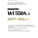 Komatsu WF550A-3 Trash Compactor Shop Manual (SEBMW01700)