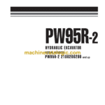 Komatsu PW95R-2 Hydraulic Excavator Shop Manual (WEBM001801)