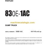 Komatsu 830E-1AC Dump Truck Shop Manual (CEBM037702)