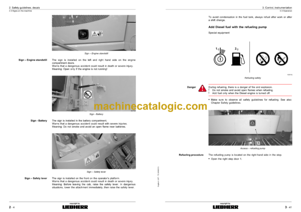 Liebherr LR 634 Litronic Type No.992 Crawler Loader Operating Manual (From SN 11673) - Image 4