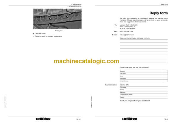 Liebherr LR 634 Litronic Type No.992 Crawler Loader Operating Manual (From SN 11673) - Image 3