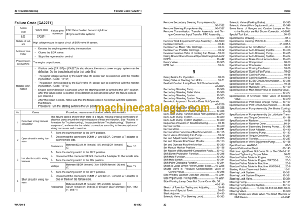 Komatsu WA700-8 Wheel Loader Shop Manual (SEN06858-03) - Image 3