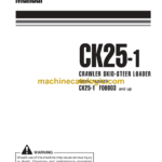 Komatsu CK25-1 Crawler Steer Loader Operation and Maintenance Manual (WEAM007901)