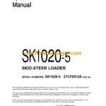 Komatsu SK1020-5 Skid Steer Loader Operation and Maintenance Manual (WEAM004803)