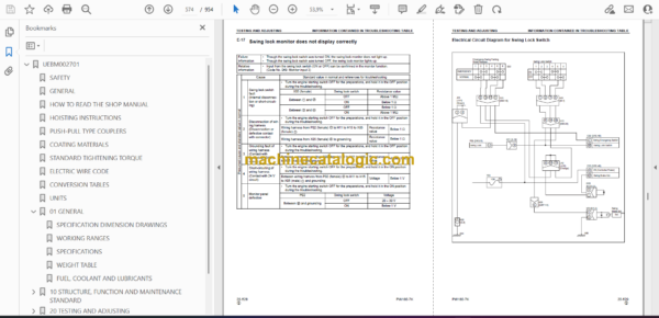 Komatsu PW180-7K Wheeled Excavator Shop Manual (UEBM002701) - Image 2