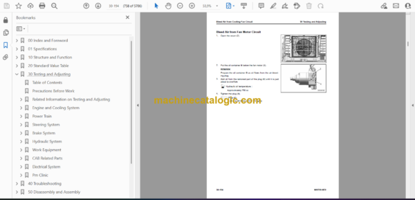 Komatsu WA700-8E0 Wheel Loader Shop Manual (SEN07000-03) - Image 2