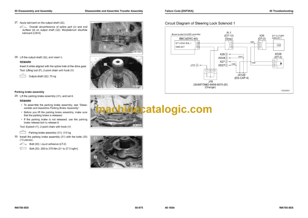 Komatsu WA700-8E0 Wheel Loader Shop Manual (SEN07000-03) - Image 3