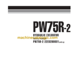 Komatsu PW75R-2 Hydraulic Excavator Shop Manual (WEBM001600)