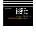 Komatsu D71EXi-24, D71EXi-24E0, D71PXi-24, D71PXi-24E0 Bulldozer Shop Manual (SEN06842-12)