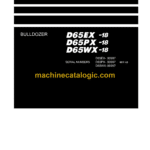 Komatsu D65EX-18, D65PX-18, D65WX-18 Bulldozer Shop Manual (SEN06645-13)