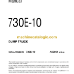 Komatsu 730E-10 Dump Truck Field Assembly Manual (CEAW012302)