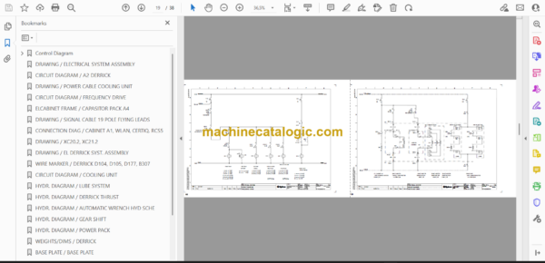 Atlas Copco Raiseboring 123RVF Diagrams and Drawings Manual - Image 2