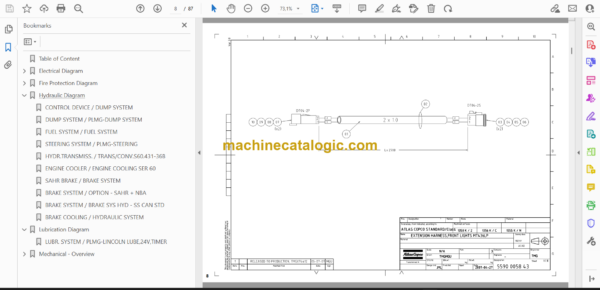 Atlas Copco FlexiROC T40-11 Tier 4 Final Diagrams and Drawings Manual - Image 2