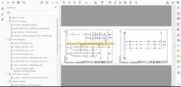 Atlas Copco Minetruck MT436LP Diagrams and Drawings Manual - Image 3
