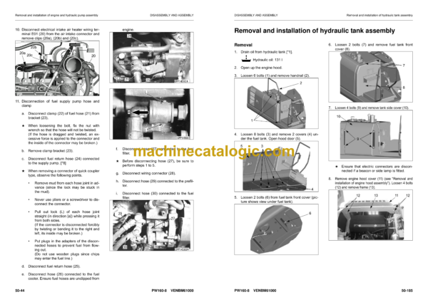 Komatsu PW160-8 Hydraulic Excavator Shop Manual (VENBM61000) - Image 3