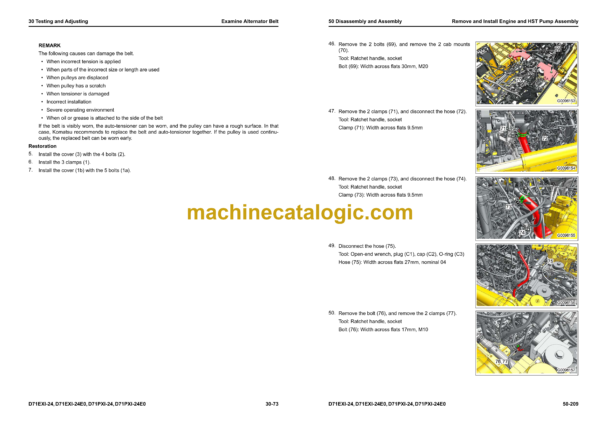 Komatsu D71EXi-24, D71EXi-24E0, D71PXi-24, D71PXi-24E0 Bulldozer Shop Manual (SEN06842-12) - Image 2