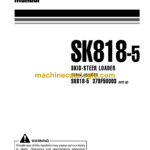 Komatsu SK815-5 Turbo Skid Steer Loader Operation and Maintenance Manual (WEAM004500)
