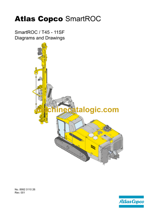 Atlas Copco SmartROC T45-11SF Diagrams and Drawings Manual