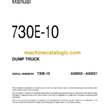 Komatsu 730E-10 Dump Truck Field Assembly Manual (CEAW012008)