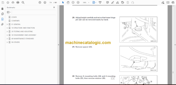 Komatsu WD600-3 Wheel Dozer Shop Manual (SEBM022903) - Image 2
