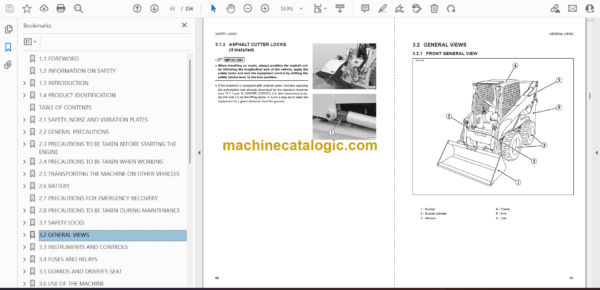Komatsu SK815-5 Turbo Skid Steer Loader Operation and Maintenance Manual (WEAM004500) - Image 2
