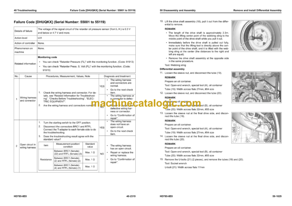 Komatsu HD785-8E0 Dump Truck Shop Manual (SEN06801-18) - Image 4