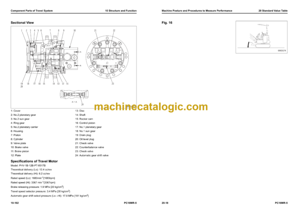 Komatsu PC18MR-5 Compact Hydraulic Excavator Shop Manual (SEN06803-06) - Image 4