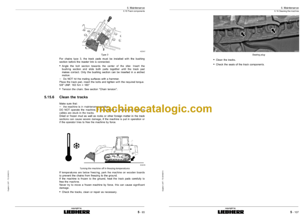 Liebherr LR 614 Litronic Type No.389 Crawler Loader Operating Manual (From SN 12210) - Image 4