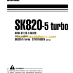 Komatsu SK820-5 Turbo Skid Steer Loader Operation and Maintenance Manual (WEAM005100)
