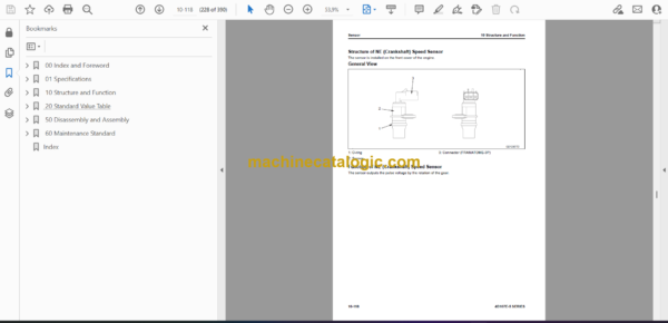Komatsu 4D107E-5 Series Engine Shop Manual (SEN07009-01) - Image 3
