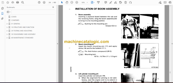 Komatsu LW80-1 Crane Shop Manual (SEBM003801) - Image 2