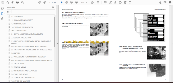 Komatsu SK820-5 Turbo Skid Steer Loader Operation and Maintenance Manual (WEAM005100) - Image 2