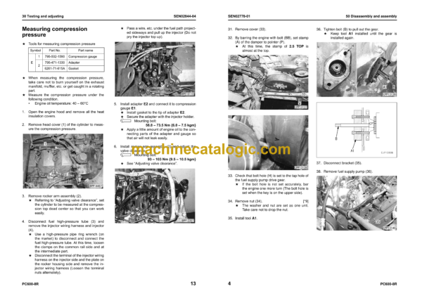Komatsu PC600-8R, PC600LC-8R Hydraulic Excavator Shop Manual (SEN02402-20) - Image 3