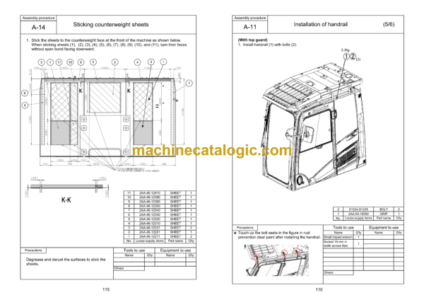 Komatsu PC950-11E0, PC950LC-11E0 Hydraulic Excavator Field Assembly Manual (GEN00268-03) - Image 3
