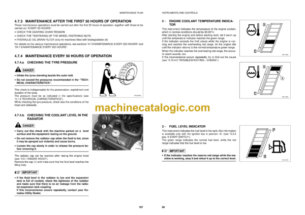 Komatsu SK820-5 Turbo Skid Steer Loader Operation and Maintenance Manual (WEAM005100) - Image 4