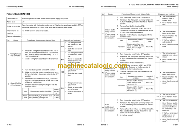 Komatsu HD785-8 Dump Truck Shop Manual (SEN06772-21) - Image 4
