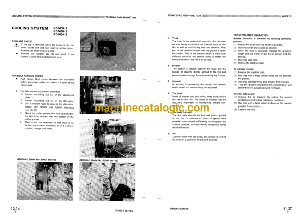 Komatsu GD500R-2, GD505R-2, GD505A-2 Motor Grader Shop Manual (SEBM021AB07) - Image 3