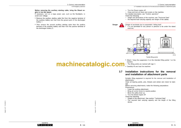 Liebherr PR714XL, PR714LGP Crawler Dozer Operating Manual (From SN 150490) - Image 3